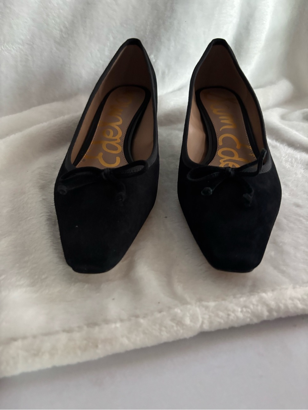 Sam Edelman Rinda Pointed Almond Toe Ballet Low Heel Pumps Black Size 10 - Picture 11 of 14